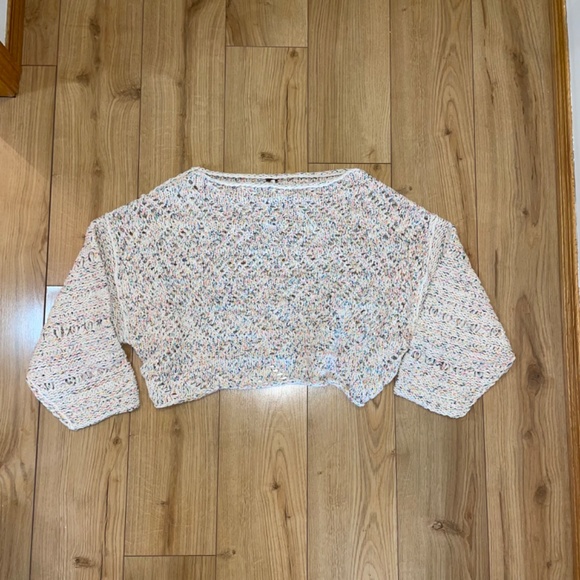 Free People - Knit Crop Sweater NWOT - Picture 15 of 16